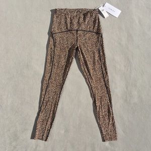 New Varley Meadow Leggings Leopard 7/8 Length XS